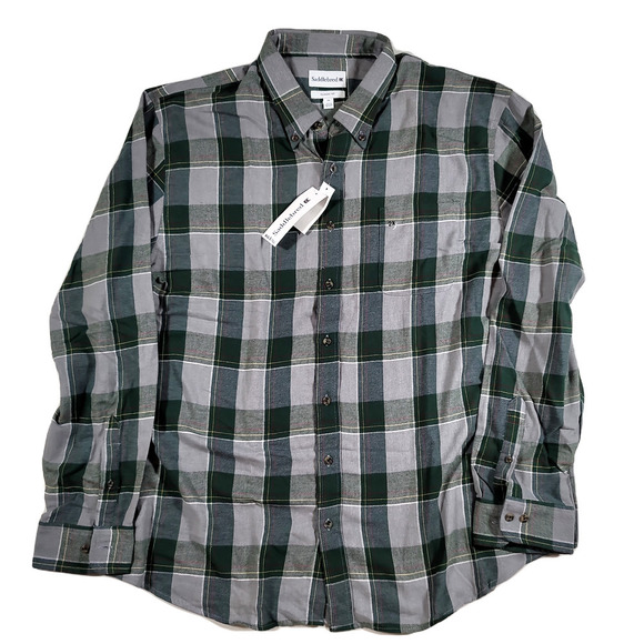 Saddlebred Green Plaid Shirt Mens 2XL Classic Fit Long Sleeve Button Up‎ - Picture 1 of 6